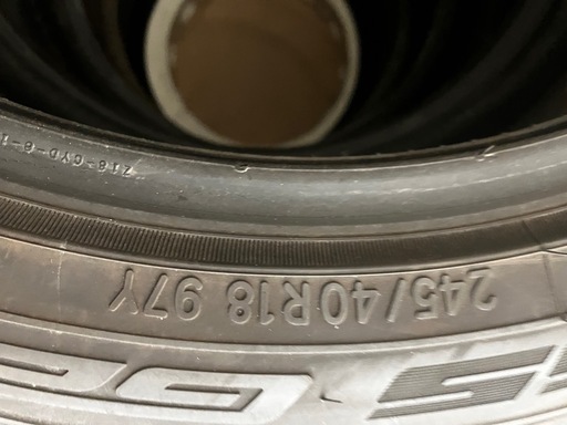 NITTO NT555 245/40r18 97Y 19年製造　溝6mm程度　中古4本
