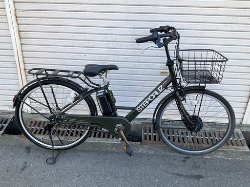 788  ブリヂストン新機種電動アシスト自転車STEP cruise26インチカーキ色