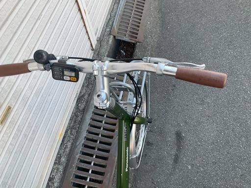 789  パナソニック最新機種電動アシスト自転車プロム20インチマッドオリーブ色