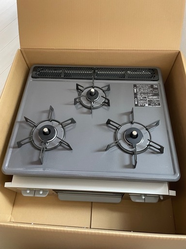 【未使用】リンナイ 都市ガス ビルトインコンロ 60cm 新築外し