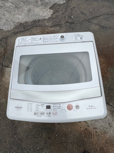 配送可? 5.0kg洗濯機 アクア 2019年製 (フォレスト) 梅島の生活家電 