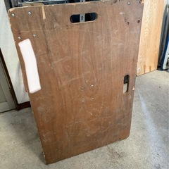 キャスター付き木製台車　の画像