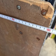 キャスター付き木製台車　の画像