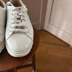 スニーカー　　　　レザーの画像