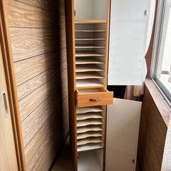 木製ワイシャツ収納タンスの画像