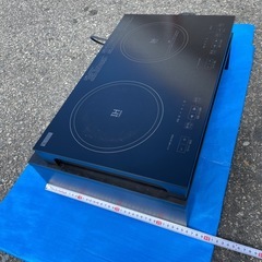 YAMADASELECT YIH-E14G2 ヤマダ電機オリジナル2口IH調理器＋台セットの画像