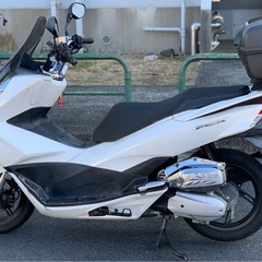 ホンダPCX 125 JF56 モデル,白色、50591km リアキャリアーありの画像