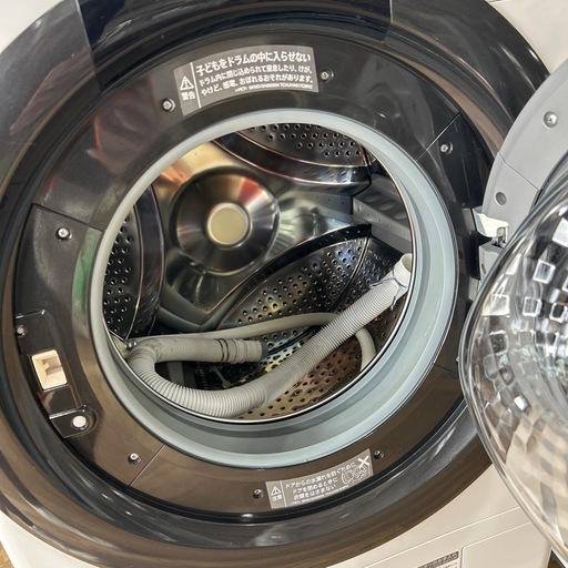 ドラム式洗濯機　シャープ　プラズマクラスター　ES-S7H-WR 2023年製