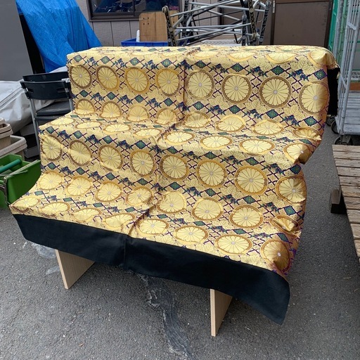 木製三段神棚 布カバー付き（4尺/40号）