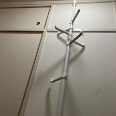 引き取り限定！つっぱりポールハンガー ヒルデ(ホワイト)の画像