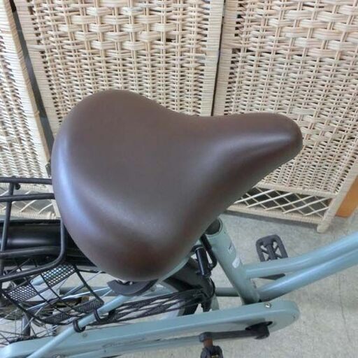 自転車 26インチ グリーン系 ライト付き ベル付き 鍵付き 変速無し かご付き ママチャリ Classical グリーン 緑 シティ