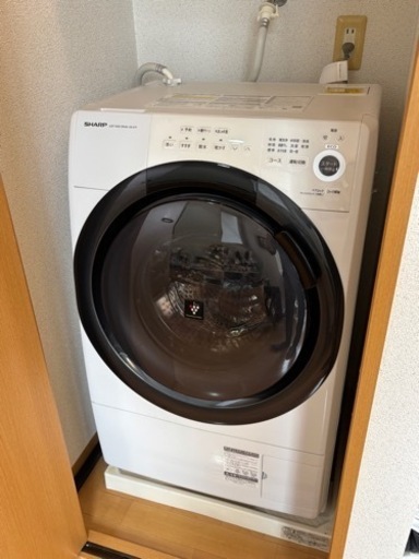 【SHARP ドラム式洗濯機】ES-S7F-WR