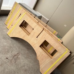 4点セット　ワークレッグ 420 高さ420x幅850×厚み12mm 作業台の脚の画像