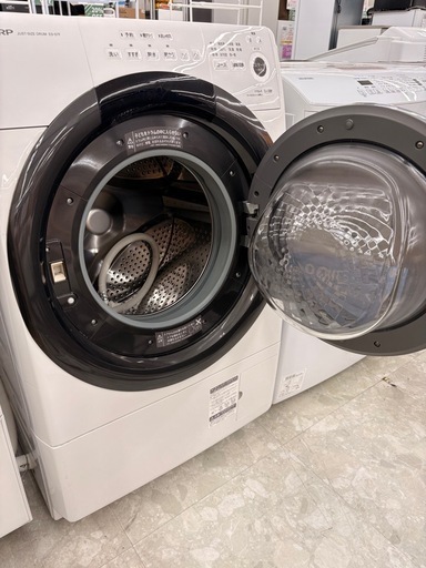 SHARP ドラム式洗濯機 ES-S7F-WR 2021年製