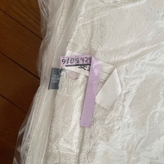 クリーニング済み！ベルメゾン メルトロ あったかなめらかな中わた入りボリューム毛布 【幸せホルモンが出る肌触り】 アイボリー シングルの画像