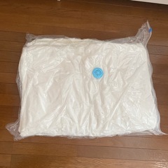 クリーニング済み！ベルメゾン メルトロ あったかなめらかな中わた入りボリューム毛布 【幸せホルモンが出る肌触り】 アイボリー シングルの画像