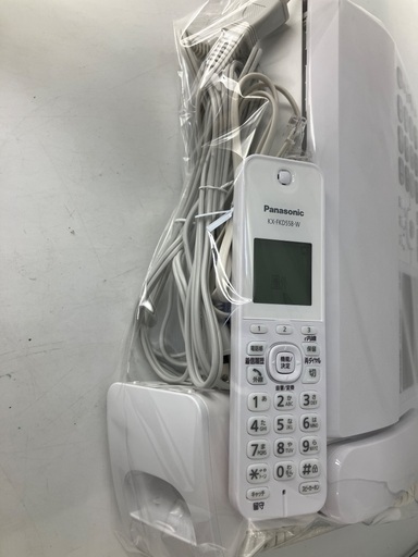 【トレファク足立扇店】FAX付電話機 Panasonic KX-PD350DL-W 付属品完備 子機1台付 電話ｺｰﾄﾞ付