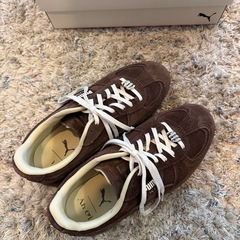 PUMA コラボスニーカー　ブラウンの画像
