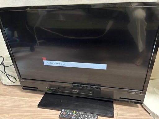 三菱REAL 32型テレビ Blu-ray・HDD録画内蔵 リモコン付