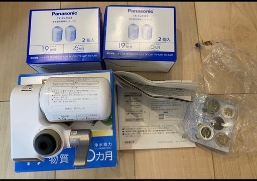 パナソニック TK-CJ23-H 蛇口直結型浄水器　＆　カートリッジ3本