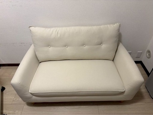 【川崎市手渡し限定】ニトリ 2人掛けコンパクトソファ Nパック4 ベージュ 美品