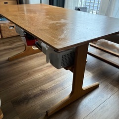 無印良品 リビングでもダイニングでもつかえるテーブル オーク材の画像