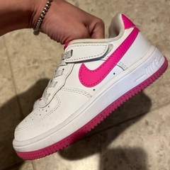 Nike Force 1 ホワイト/ピンク スニーカーの画像