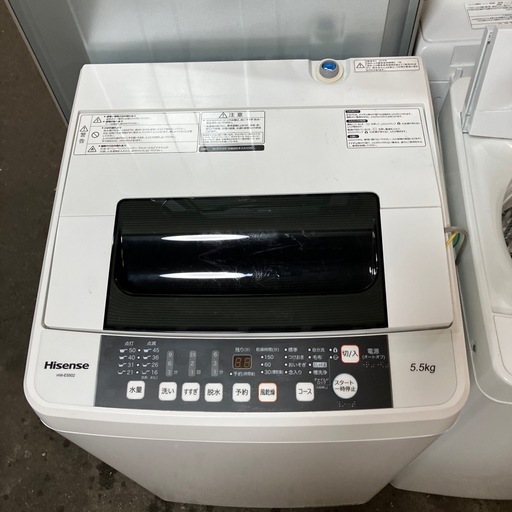 I 2603-0573 ハイセンス洗濯機2019年製　HW-E5502  動作確認済み　キズ汚れ有り I 2603-0573 ハイセンス洗濯機2019年製 HW-E5502 動作確認済み キズ汚れ