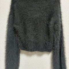 フワフワグレーカーディガンの画像