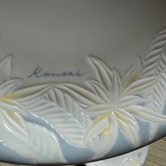 【未使用・箱付】山本寛斎 Kansai Fine China プレートセット（大皿・中皿）の画像