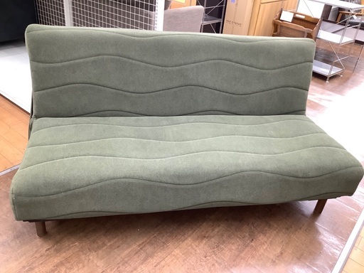 ソファベッド　FRANCE BED ファブリック　Suimy BC-02 グリーン