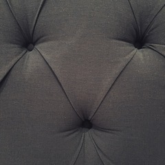 Ashley Furniture クイーンベッドフレーム ヘッドボード　ネイビーの画像