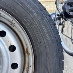 鉄ホイール　タイヤ付き
の画像