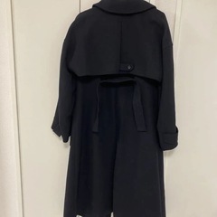 GU rokh コラボ コート ネイビー Sの画像