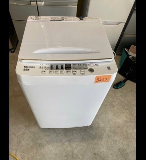 NO B455?福岡市内配送設置無料✨?ハイセンス 5．5kg全自動洗濯機 e angle select 白 HW-55E2W 202