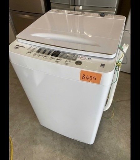 NO B455?福岡市内配送設置無料✨?ハイセンス 5．5kg全自動洗濯機 e angle select 白 HW-55E2W 202