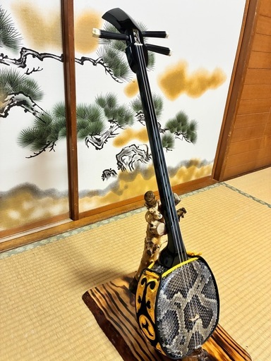 3月16日終了！沖縄三線！新品！貴重！知念大工型！本張り【一枚張り】⑦