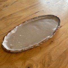 粉引 長皿 21.5cm｜土もの陶器 和食器 信楽・伊賀焼好きに　プレートの画像