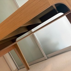 オークプライウッド　デスク＆スツール セットの画像