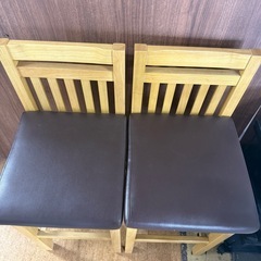 カウンターチェア 2脚セットの画像