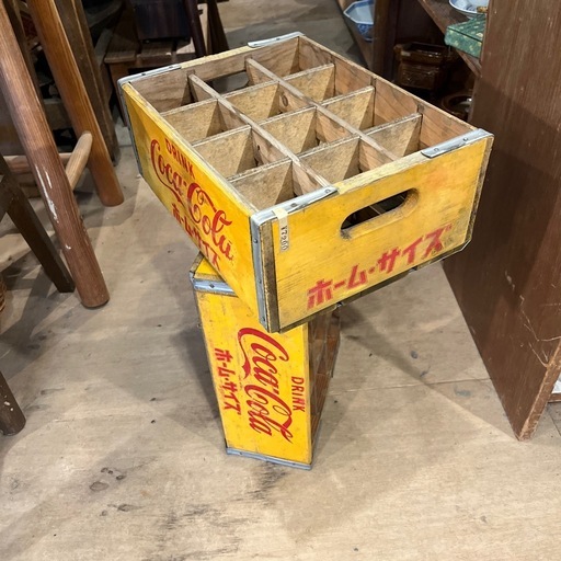 コカコーラ　瓶入れ　木箱