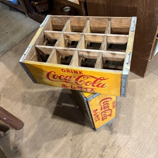 コカコーラ　瓶入れ　木箱