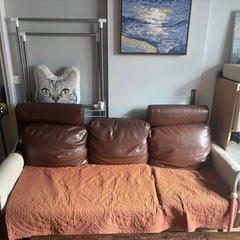 ソファお譲りします（カバー付き・引越しのため）の画像