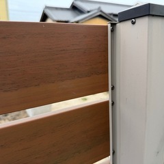 DIY 外構 目隠しフェンス 11枚＋アルミ支柱13本 幅120cm 高さ70cm 西尾市引取 早い方優先の画像