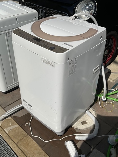 【分解洗浄済み】シャープ全自動洗濯機　ES-KS70T-N
