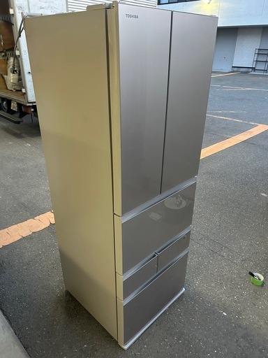 ☆2023年製☆TOSHIBA☆509 L☆サテンゴールド色☆激安冷蔵庫☆