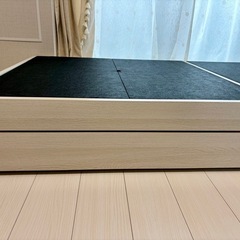 シングルベッド　マットレス付きの画像