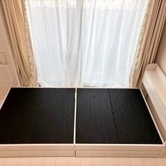 シングルベッド　マットレス付きの画像