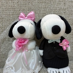 結婚式　スヌーピー　ぬいぐるみの画像