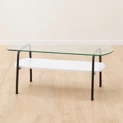 ガラス天板 センターテーブルの画像